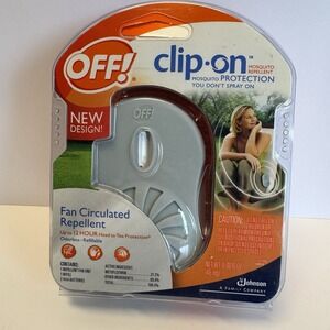 Off! Clip-On Mosquito Repellent Fan w/ Refill - 12 Hour Protection - New